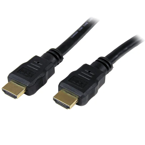 StarTech.com 50 cm (1,6 pēdas) HDMI kabelis — 4K ātrdarbīgs HDMI vads ar Ethernet — UHD 4K 30 Hz video — HDMI 1,4 kabelis — Ultra HD HDMI monitori, projektori, televizori un displeji — melns HDMI vads — M/M