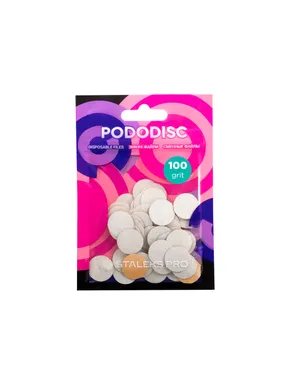 PodoDisc Pro Expert white replaceable covers S, gradation 100, 50 pcs.