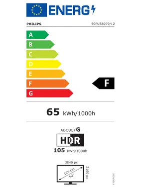 TV SET LCD 50" 4K/50PUS8079/12 PHILIPS