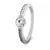 Charming silver ring with zircons RI024W