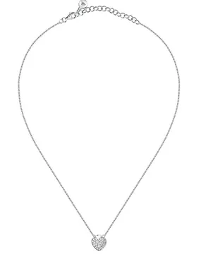 Delicate steel necklace Heart with crystals Istanti SAVZ14