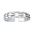 Modern silver leg ring PRM12184R