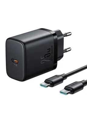 Charger Joyroom JR-TCF11, 25W + Cable CC 1m (Black)