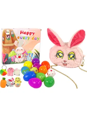 Set of Easter eggs fidget toys rabbit handbag