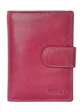 Women's leather wallet 7319 fuchsia