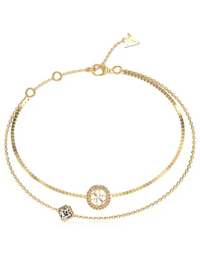 4G Crush Double Gold Plated Bracelet JUBB04160JWYG