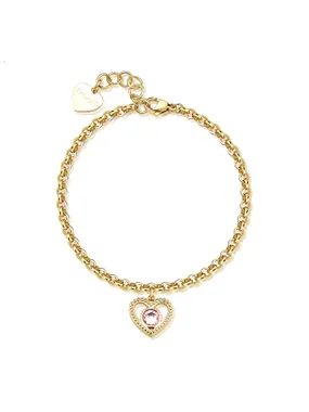 Romantic Gold Plated Heart Bracelet Lucky Light SKT42