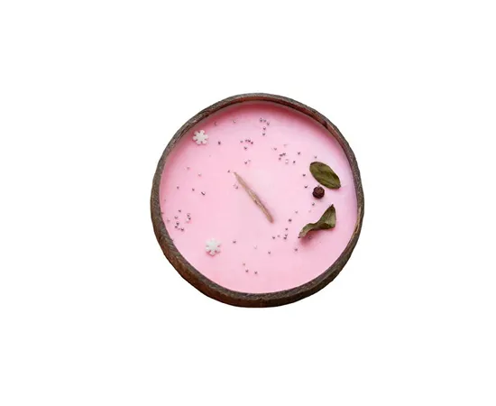 Candle in coconut - Frozen Cranberry scent 500 g