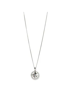 Twinkle Eight-Pointed Star Silver Necklace 61287 (Chain, Pendant)