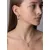 BRISA silver earrings with genuine rose gold and Brilliance Zirconia JJJ1141ERO