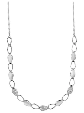 Ladies necklace with zircons SC274