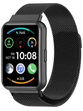 Milanese pull with magnetic closure for Huawei Watch FIT 2 - Black
