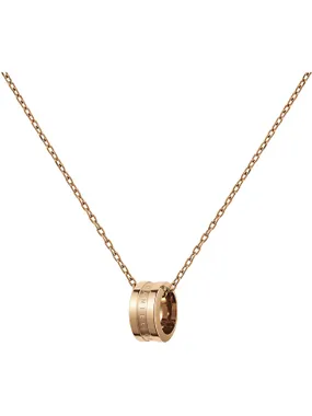 Fashion bronze necklace with circular pendant Elan DW00400158