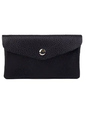 Leather mini wallet TINA black