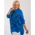 Women's dark blue plus size tunic