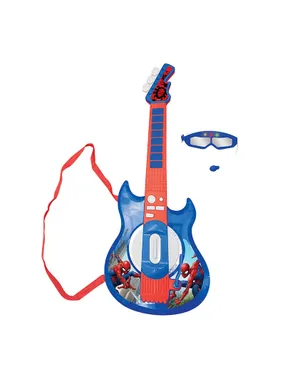 Electronic guitar with microphone Spiderman Lexibook