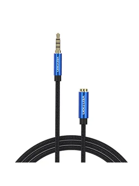 Cable Audio TRRS 3.5mm Male to 3.5mm Female Vention BHCLG 1.5m Blue