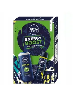 Men Energy Boost set 3in1 shower gel 250ml + antiperspirant spray 150ml