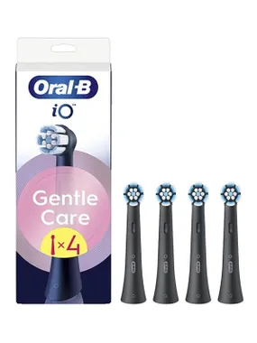 Io Gentle Care Black Brush Heads 4 PCS