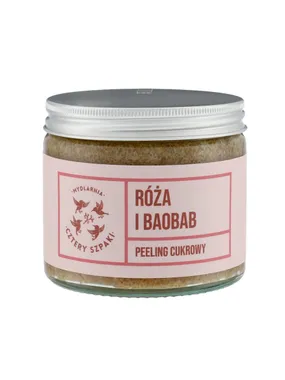 Rose and Baobab sugar body scrub 250ml