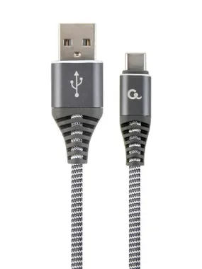 CABLE USB-C 2M SPACEGREY/WHITE/CC-USB2B-AMCM-2M-WB2 GEMBIRD