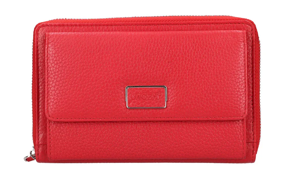 Women's leather crossbody bag BLC/5425 RED