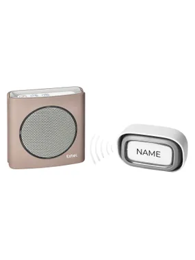EXTEL diBi Flash Soft wireless battery doorbell, brown