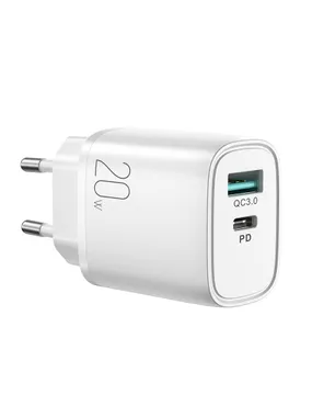 Charger 20W Dual-Port (QC3.0+PD) Joyroom L-QP2011 (white)