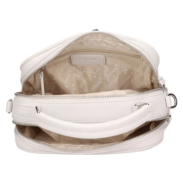 Women's leather crossbody bag BLC-22/2068 WHITE