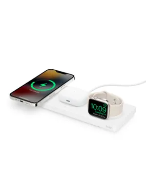 Belkin BoostCharge PRO 3-in-1 Wireless Charger with MagSafe White (Refurbished)
