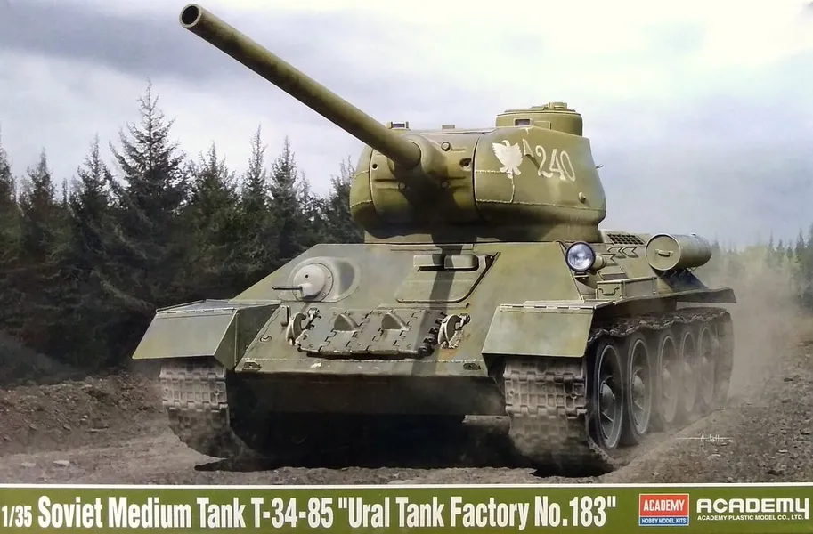 Plastic model T-34/85 Ural Tank Factory No.183 PL