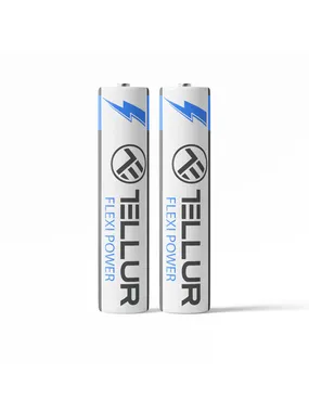 Tellur Flexi Power Battery, Super Alkaline, AAA LR03, 1.5V, 2 PCS/SET