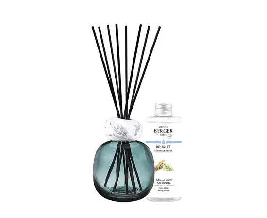 Gift Set Aroma Diffuser Mineral Blue + Pure White Tea Refill 180 ml