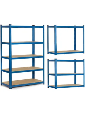 Metal warehouse rack 150 x 75 x 30 humberg 4842