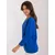 Women's cobalt oversize blouse