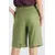 Short, linen shorts - green - SD86