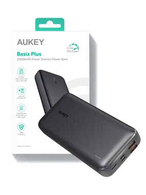 AUKEY PB-N74S Power Bank 20000mAh 22,5W QC 3.0 PD 3.0 5xUSB SCP LCD melns