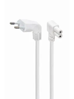 CABLE POWER EU 2.5M ANGLED/PC-184L-VDE-2.5M-W GEMBIRD