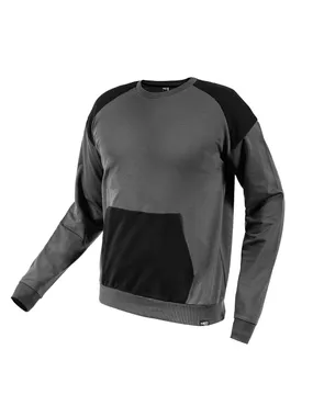 COMFORT sweatshirt, gray and black, size L