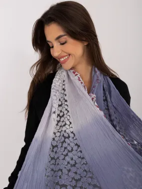 Women's dark blue scarf shawl