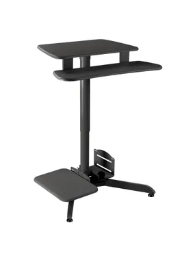 Height-adjustable desk, Maclean workstation, gas spring, for standing-sitting work, max height 109cm, MC-848