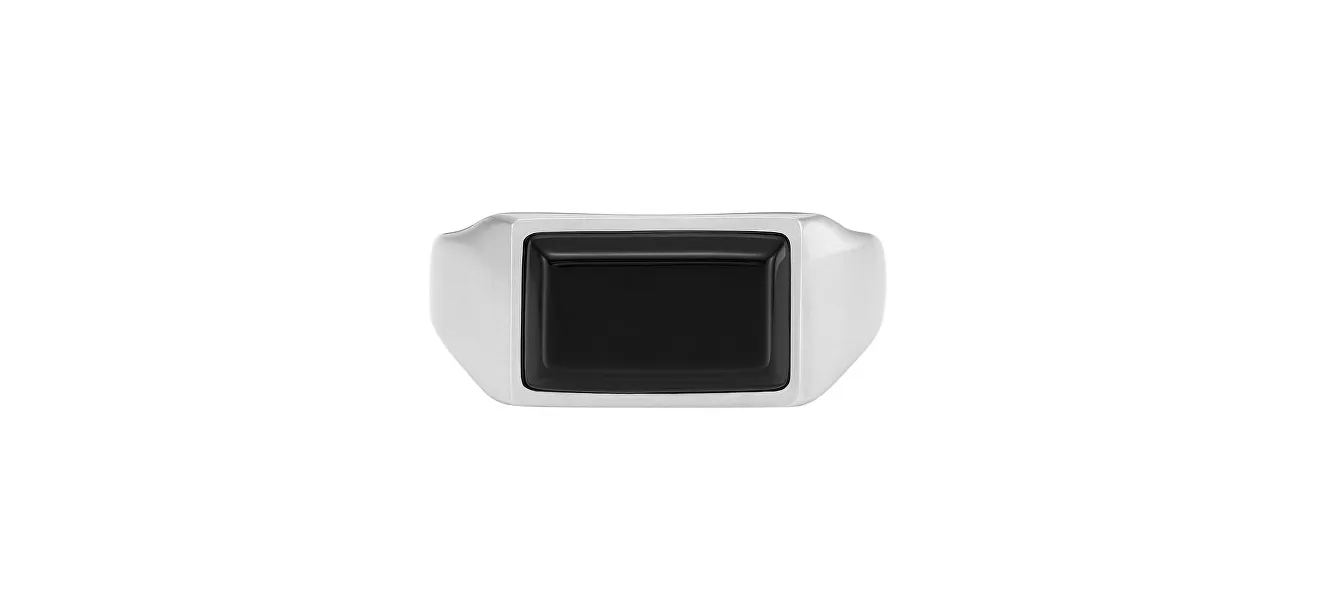 Modern men's steel ring All Stacked Up JF04603040