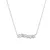 Beautiful silver necklace with clear zircons AJNA0012