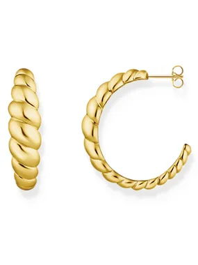 Thomas Sabo CR758-413-39 hoops organic forms gold plated Ladies