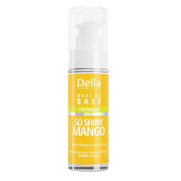 Vegan Make Up Base vegan brightening and vitalizing base So Shiny Mango 30ml