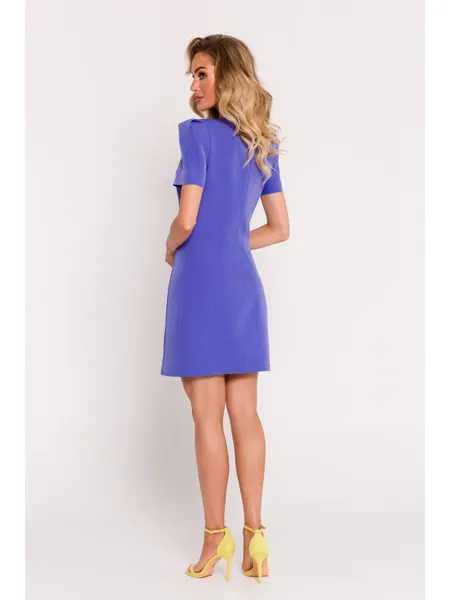 M777 Mini dress with decorative sleeves - light purple