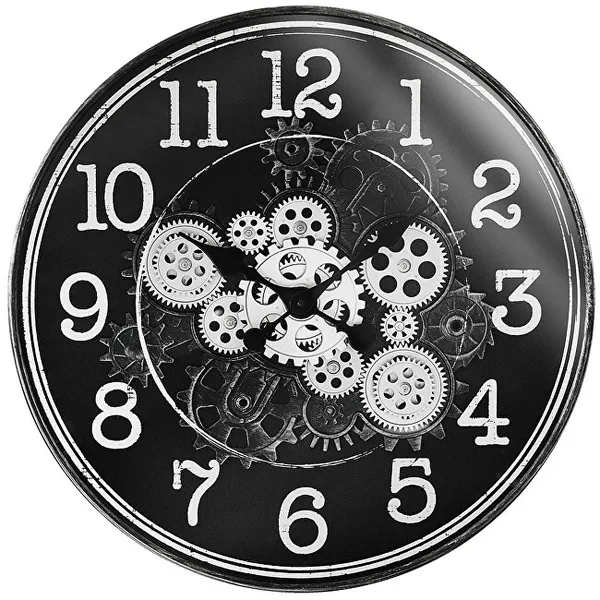 Design plastic clock with gears Millennium E01.4328.90