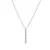 Elegant silver necklace with zircons AJNA0008 (chain, pendant)