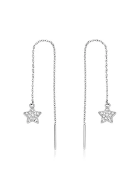 Playful steel earrings Stars Aurora SAR54