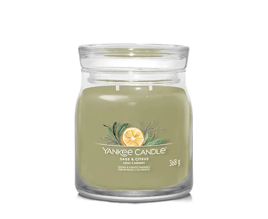 Aromatic candle Signature glass medium Sage & Citrus 368 g